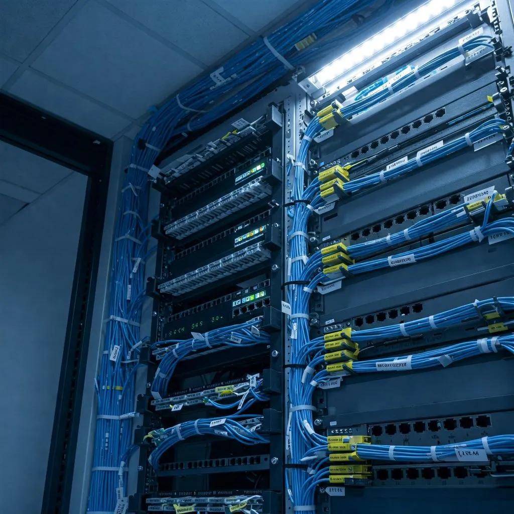 Cableado Red Profesional: La Guía Definitiva para tu Conexión 2 Instalación de cableado red profesional organizada y eficiente.