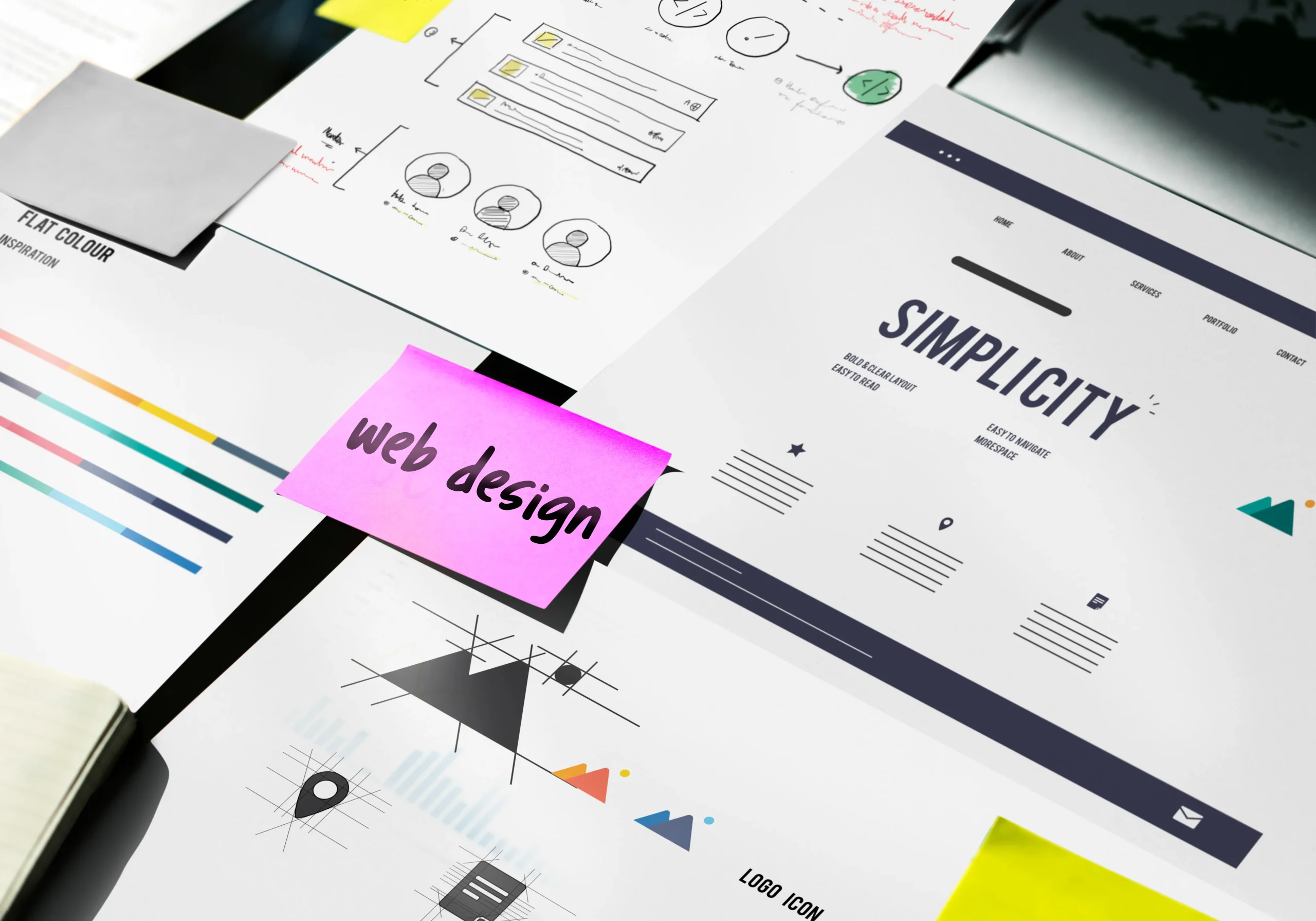 Proceso de diseño web con enfoque en la simplicidad y la experiencia de usuario.